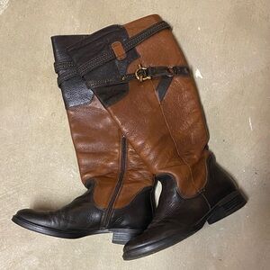 Brown and Black Riding Boots
